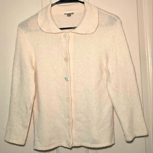 Angora rabbit hair blend Ann Taylor Cardigan - Picture 1 of 4